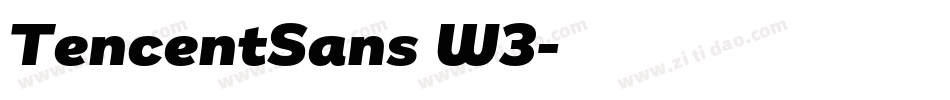 TencentSans W3字体转换
